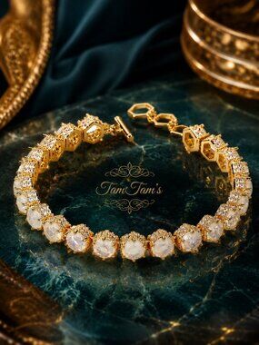Park Lane Opal Honeycomb Tennis Impression Bracelet NIB